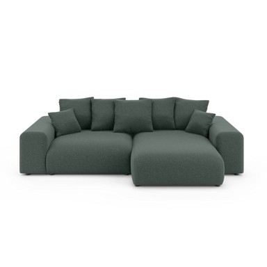 ROPEZ Tamno zelena sklopiva/s prostorom za odlaganje kutna garnitura (promjenjiva) Luma, 255x168x83 cm