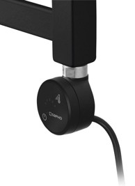 SAPHO Električna grijaća šipka MOA, 200 W, s termostatom, Bluetooth, crna mat