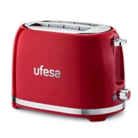 UFESA Toster Classic PinUp, 2 utora, 850 W, crveni