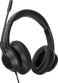 TARGUS Slušalice AEH102GL, žičane, za pozive/muziku, USB Type-A, crne