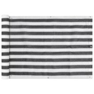 Zaštita balkonska, HDPE, 75x600 cm, antracit i bijela