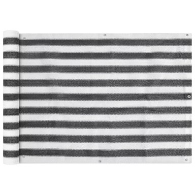 Zaštita balkonska, HDPE, 75x600 cm, antracit i bijela