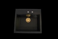 SINK SOLUTION Sudoper Natura 60 Plus, crno-zlatni
