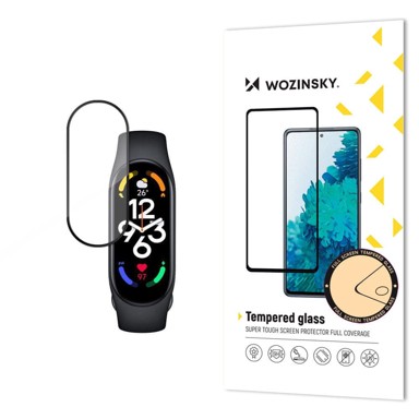 WOZINSKY Kaljeno staklo, Xiaomi Mi Band 8, crno