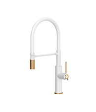 QUADRON Slavina Gemma, snježno bijela, nano PVD bakar, bijela cijev