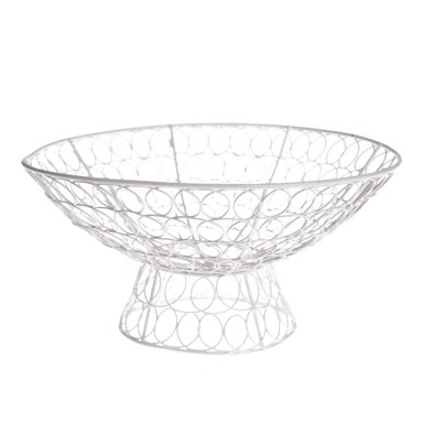 DAKLS Bijela žičana zdjela za posluživanje