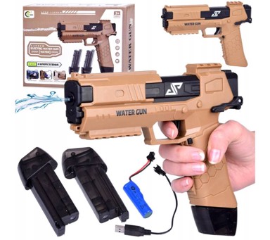 Električni pištolj na vodu, smeđi