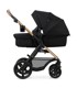 KINDERKRAFT Dječja kolica Moov 2 3u1 + Mink Pro autosjedalica - Pure Black