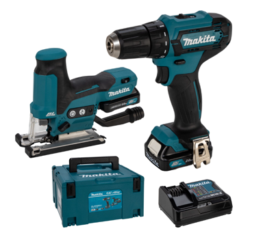 MAKITA set akumulatorske bušilice-odvijača i udarnog odvijača CLX252SAJ, 12 V
