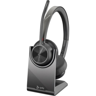 POLY Slušalice 218476-02, žične i bežične, naglavne, Bluetooth, USB-A, za ured i pozivni centar, crna