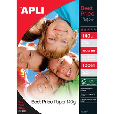 APLI Foto papir A4, 140 g, 100 listova