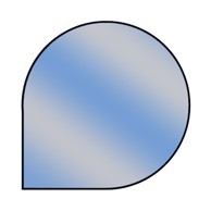 LIENBACHER Podmetač za kamin Suza 1100x1100x8mm