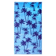 LIVING IN Ručnik COCONUT TREES 90x170 cm plavi