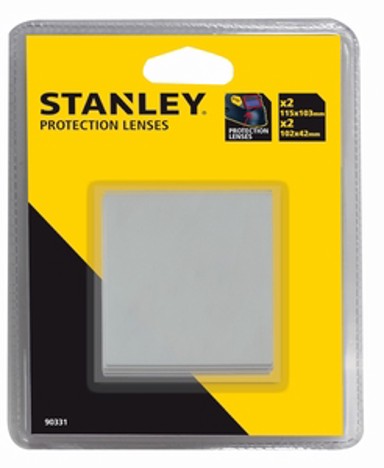 STANLEY Set stakla za masku za zavarivanje, 4-dijelni, 115x103mm i 102x42mm