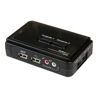 STARTECH USB VGA KVM prekidač SV211KUSB, 2-portni, tipkovnica/audio podrška