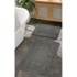  FOUTASTIC Antracitno sive kupaonske prostirke u setu 2 kom 50x80 cm Cerceve
