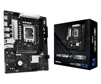 ASROCK Matična ploča H810M-P GEN5, crna