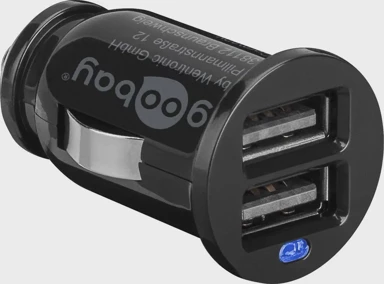GOOBAY Auto punjač 2,1A - 2xUSB, crni
