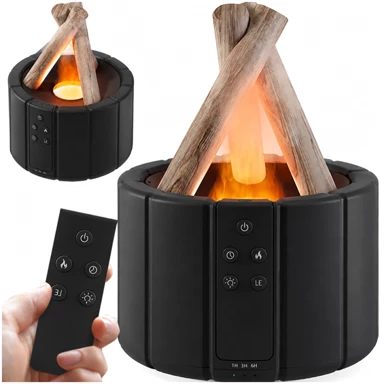 VERK USB ovlaživač zraka i aroma difuzor 250 ml, crni