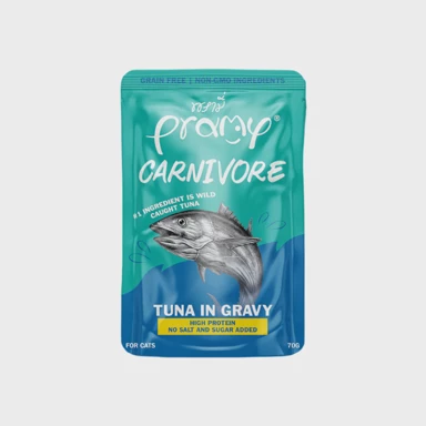 PRAMY CAT Hrana Carnivore, tuna u umaku, 70 g