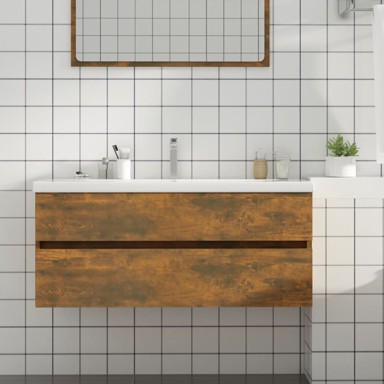 Ormarić za umivaonik boja dimljenog hrasta 100x38,5x45cm drveni