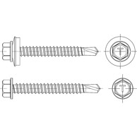Vijak za lim samobušeći šesterokutna glava 3 mm OC+T14EPDM 4.8x25 mm ZN CE