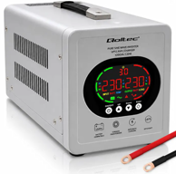 QOLTEC UPS Pure Sine Wave, 1000 VA / 720 W, 12/230 V, AVR, LCD, LiFePO4/AGM/GEL