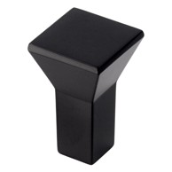 SIRO Ručka za namještaj okrugla crna mat 16pb