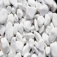 SCHERF Ukrasni kamen Ciottoli glatki 25-50 mm, 25 kg bijeli