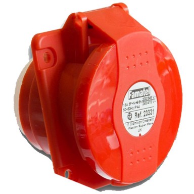 FAMATEL Zidna utičnica 10° 16A 380–415V 5-polna (3P+N+E) IP44