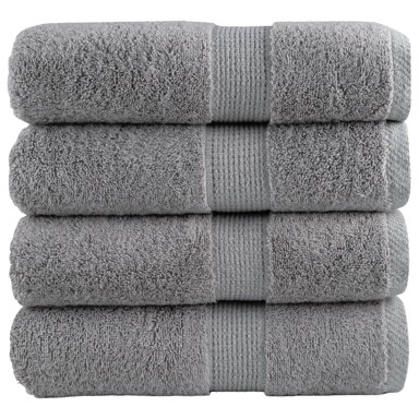 SOLUND Premium ručnici za pranje, 4 kom, 30 x 30 cm, 600 g/m², sivi