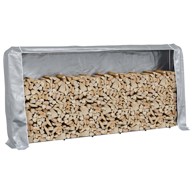 Stalak za drva za ogrjev s kišnim pokrivačem 300x25x150 cm