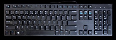 DELL Multimedijska tipkovnica KB216, žičana, USB, US, crna