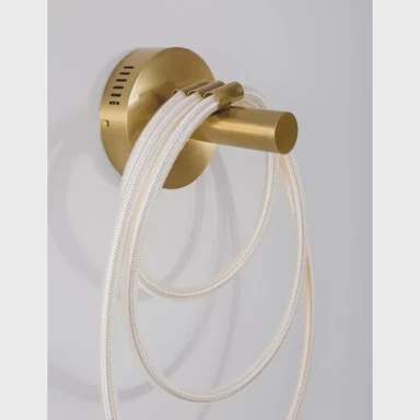 Zidna lampa Cerelia, LED, 29,5 W, 3000 K, 1861 lm, IP20, mesing zlatna