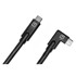 TETHER TOOLS Kabel za fotoaparat TetherPro USB-C to USB-C s kutom od 90 stupnjeva, crni