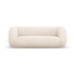 COSMOPOLITAN DESIGN Krem sofa od bouclé tkanine 210 cm Essen, 210x95x86 cm