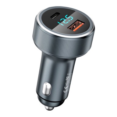 REMAX Auto punjač Salo, dual, USB / USB Type-C, 58.5 W, 4.5A, Quick Charge