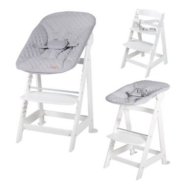 ROBA Bijela dječja blagovaonska stolica Grow-Along