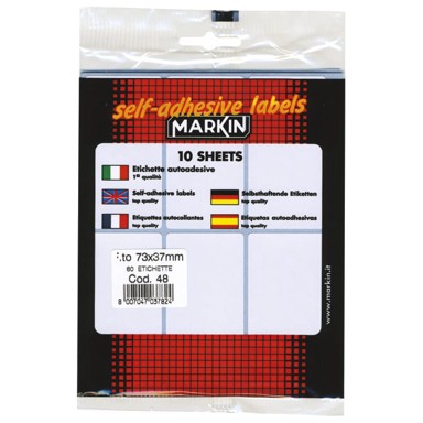 MARKIN Etikete slep 73x37 mm 10 listova 10048 blister