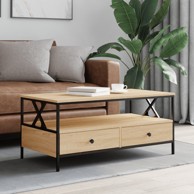 Stolić za kavu boja hrasta 100 x 51 x 45 cm konstruirano drvo