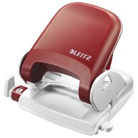LEITZ Bušilica za papir NeXXt, 2 rupe, do 25 listova, crvena