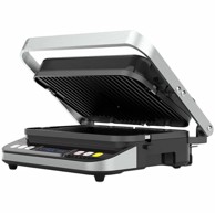 AENO Electric Grill EG1: 2000 W, 3 heating modes, upper grill, lower grill, both Grills Defrost, Max opening angle -180°, temperature regulation, timer, Removable double-sided plates, plate size 32