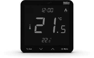 Bežični sobni regulator R-10S Plus, crni