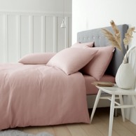 CATHERINE LANSFIELD Posteljina Brushed flanelska za bračni/produženi krevet 230x220 cm ružičasta