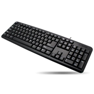 TECHLY Tipkovnica IDATA 955-UBK-AM, USB, US engleska, crna