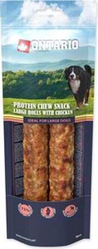 ONTARIO Dog Large Breed poslastica 2 kom, 25,4 cm, piletina