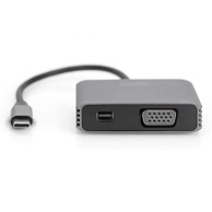 DIGITUS Grafički adapter DA-70825, USB-C na VGA / Mini DisplayPort, 20 cm