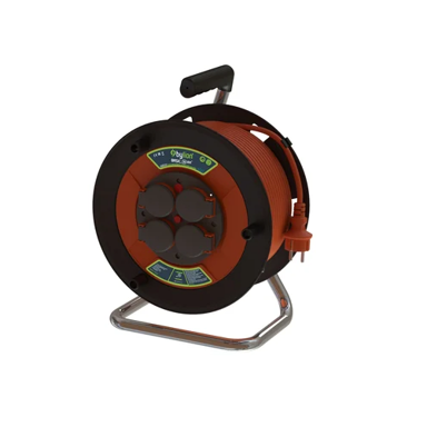Kabelska motalica 25 m 2,5 mm² PMP25325 H05VV-F, 4× Schuko utičnice, PVC bubanj, IP44