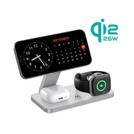 MISURA Bežični punjač MH11 Pro, 3-u-1, sklopivi, bijeli