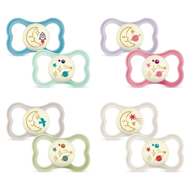 MAM Duda varalica silikon Air Night 6+ 2 kom sort 868849